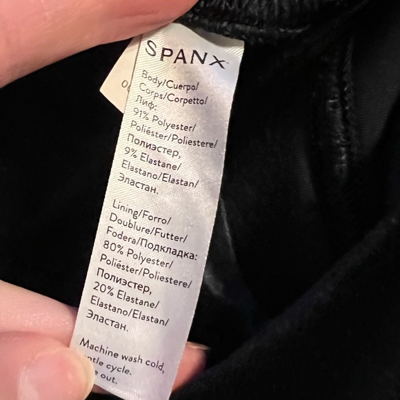 Spanx Velvet Leggings Black Size Small - Picture 13 of 15
